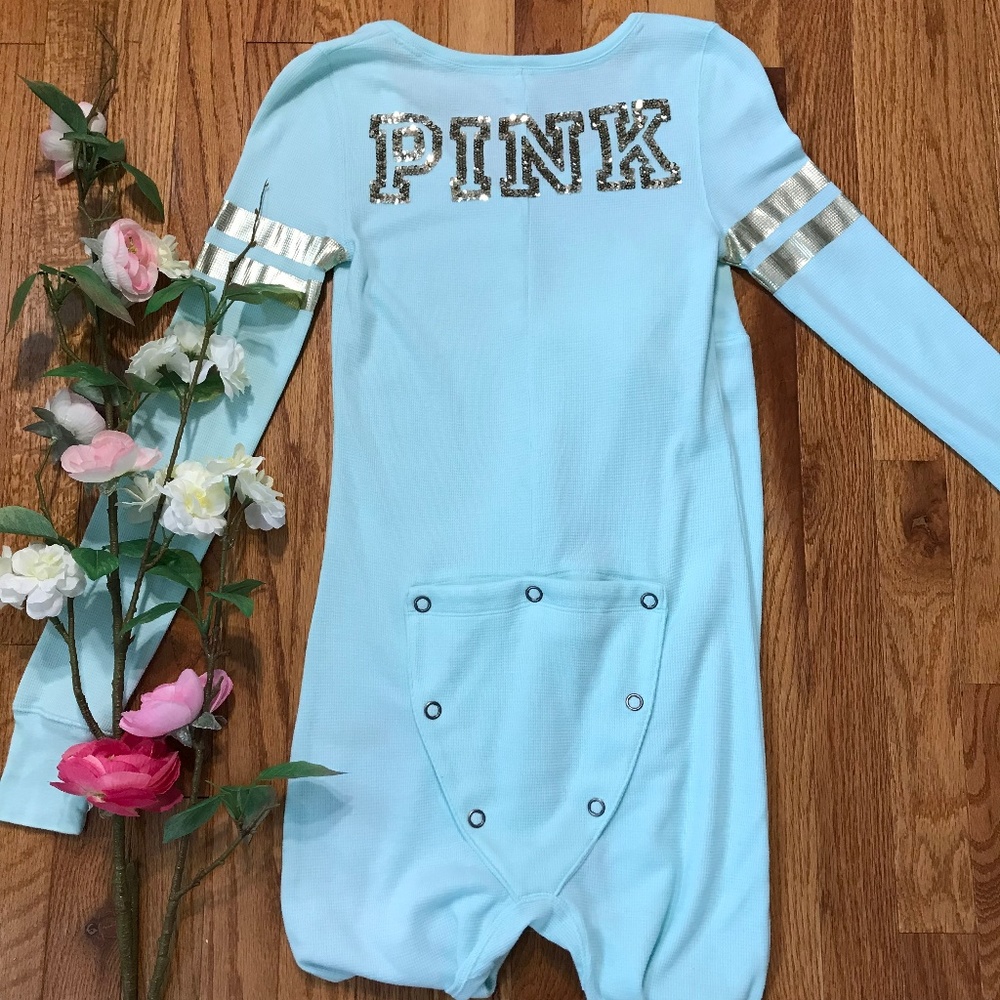 Victoria's Secret PINK Thermal Long Jane Onesie